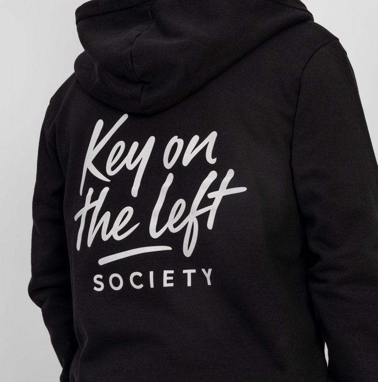 Hoodie jacket Key on the left Backprint